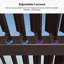  Pergola d'extérieur mauve en aluminium 11 pi x 21 pi brun