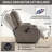 Infinite Position Single Motor Power Lift Recliner Chair For Elderly, Heavy Duty With 8-Point Vibration Massage, Lumbar Heating, USB Port, And Cup Holders-522757942
