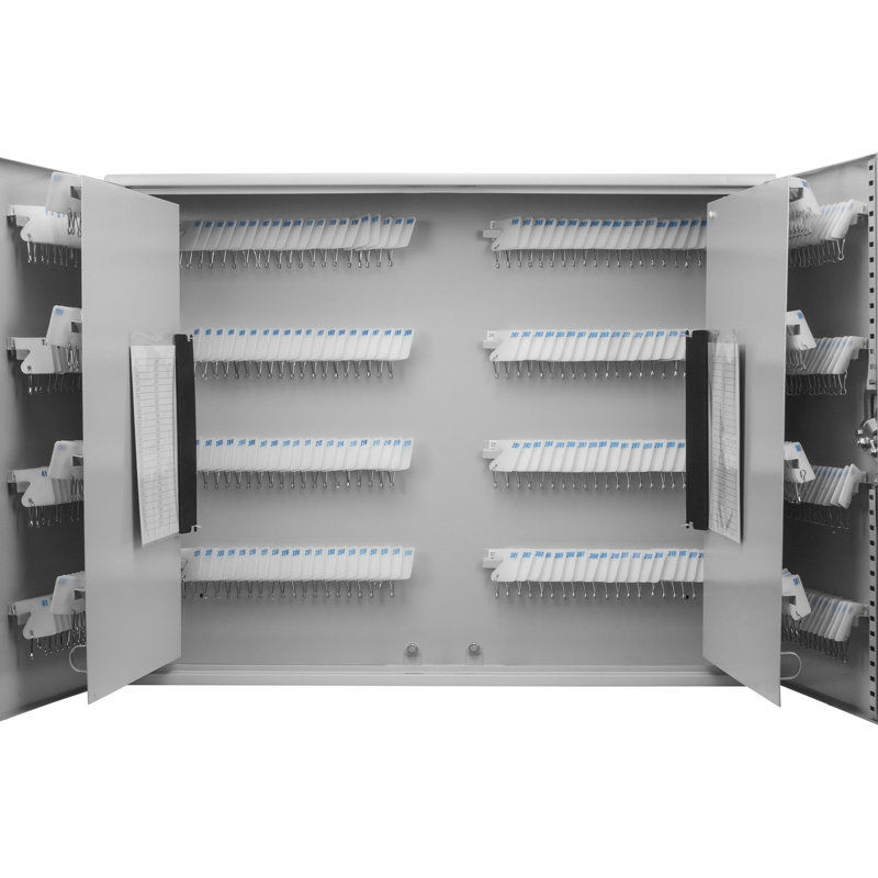 Armoire de rangement à clé pour 480 clés - conçue pour durer avec une boîte en acier robuste et des étiquettes offrant une solution d'organisation sécurisée