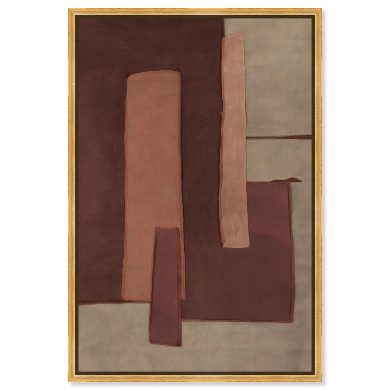 Décoration murale bohème Raw Edge II par Art Remedy, cadre doré, 30 x 45, Cadre doré, H 46 po x l 31 po