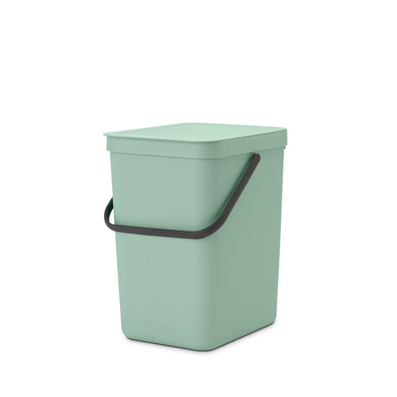 Brabantia Sort & Go 25 Litre Rubbish Bin, Jade Green