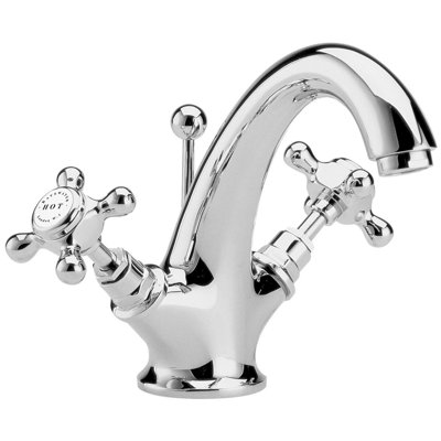 Solid Brass Mono Basin Mixer with Waste