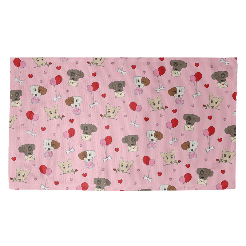 Tapis rose/rouge/brun fait main, Rectangle 5 pi x 7 pi