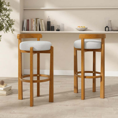 Wood Frame Barstool
