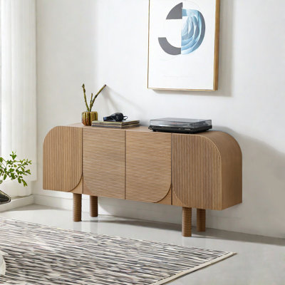 Japanese Retro Accent Cabinet 70.9'' Console Table
