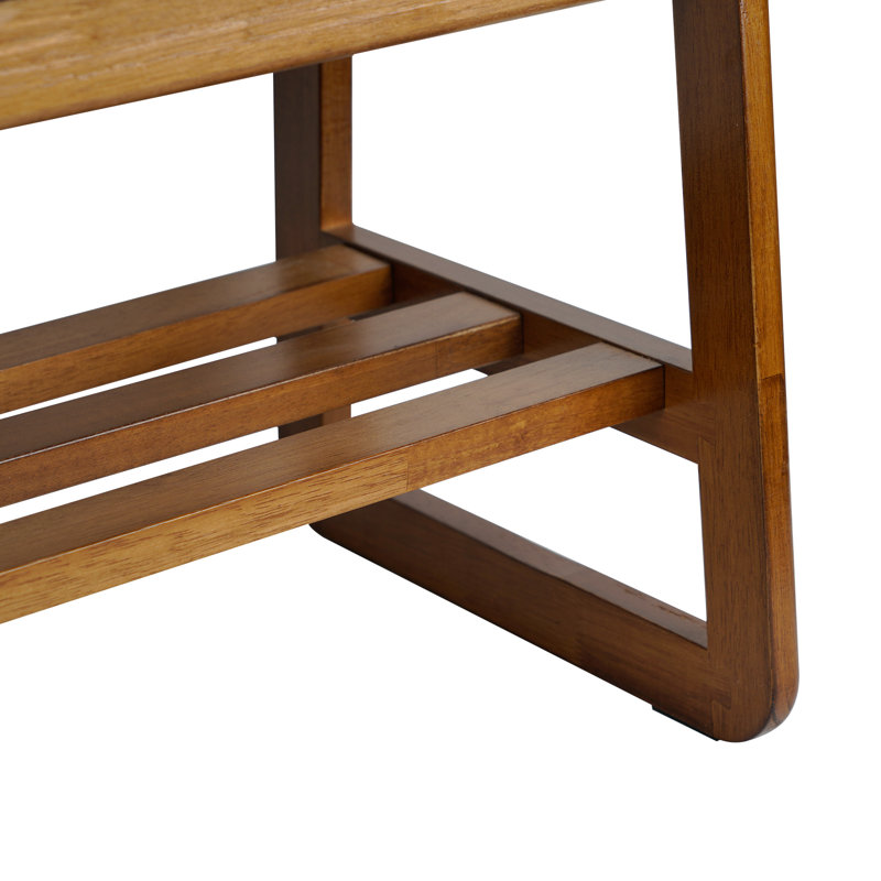 Banc de rangement en similicuir, Vert, H 16,54 po x l 31,5 po x P 14,17 po