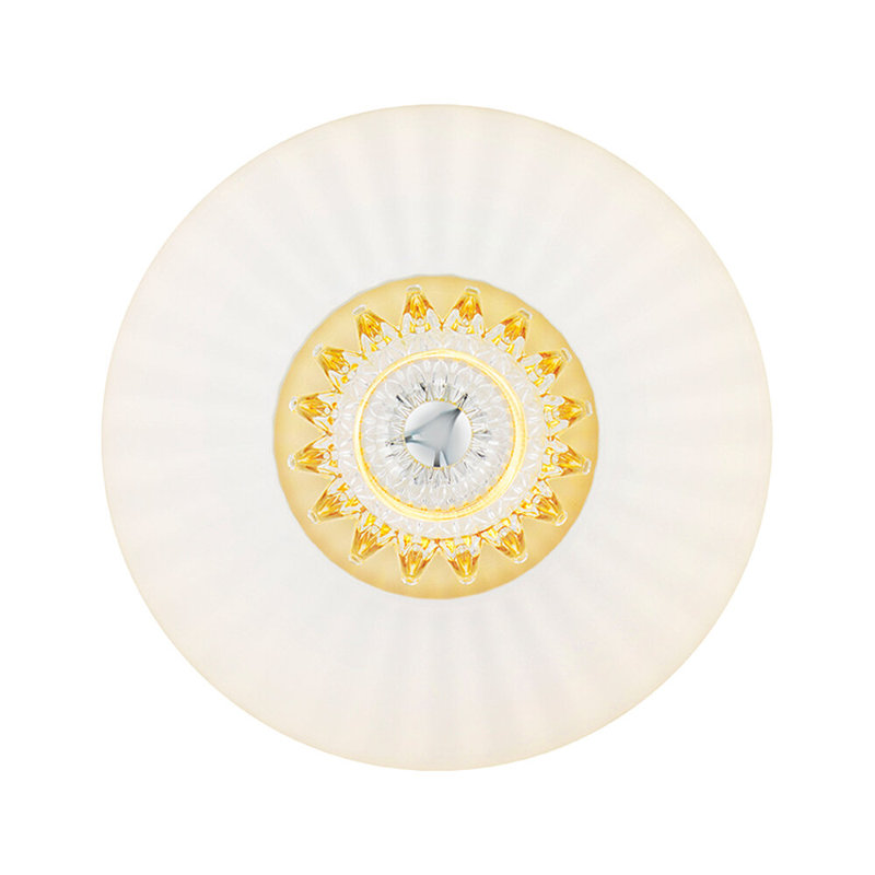 New Wave 1 - Light Flush Mounted Sconce, 15" H x 15'' W x 8'' D, Rose, Yes