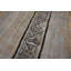 Antique American Long Cabin Folk Art Pattern Long Hallway Hooked Runner Rug