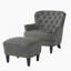 CHAISE CLUB + OTTOMAN