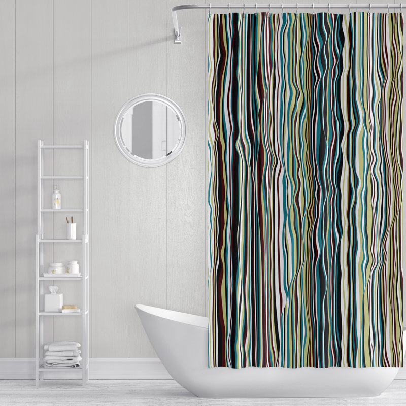 Rideau de douche simple, H 93 po x l 70 po