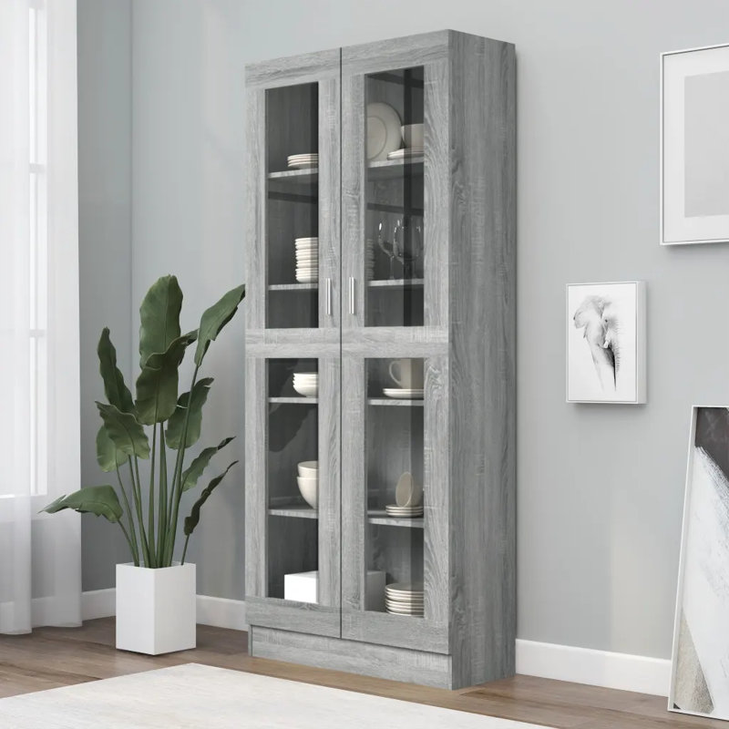 Rahn Display Cabinet, Grey
