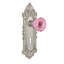 Victorian Plate with Decorative Keyhole and Crystal Pink Door Knob-1516303873-1516303872