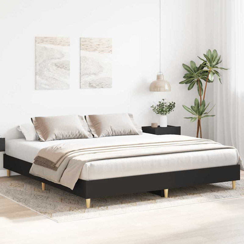 Bed, Black, Super King (6')