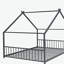 Lit familial double en métal, noir-121069871-121069869