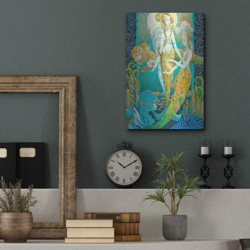 Ivy Bronx «The Sirens» par David Galchutt, art mural en métal, H 16 po x l 12 po