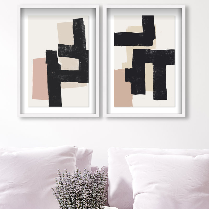Nowhere Set Set by Oliver Gal, 17.5"H x 25.5"W, White Shadowbox