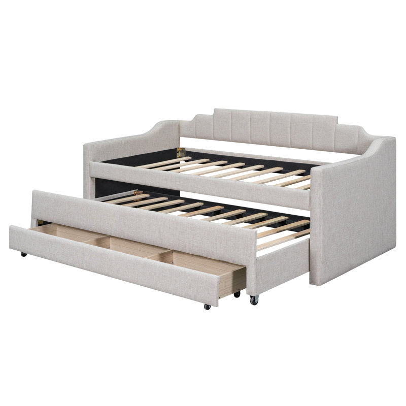 Upholstered Daybed, Beige