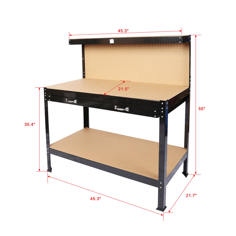 Banc de travail en bois 115 cm