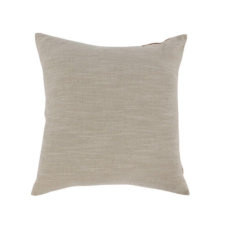 Cotton Striped Throw Pillow Cover & Insert, Terra Cotta Striped