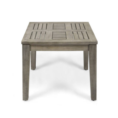 Hampton Outdoor Acacia Wood Side Table, Stylish For Patio & Garden