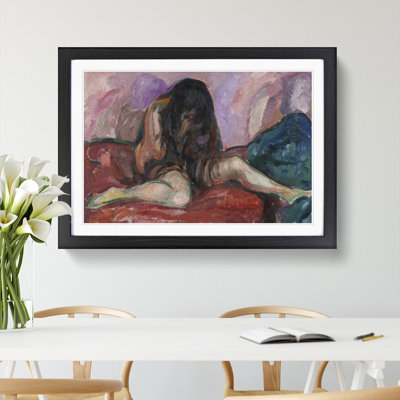 Weeping Nude by Edvard Munch - Picture Frame Painting