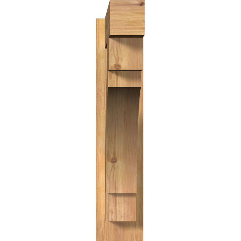 Persienne en bois Merced Block Rustic Timber, P 26 po x H 26 po, 6" W Western Red Cedar (Rough Sawn)