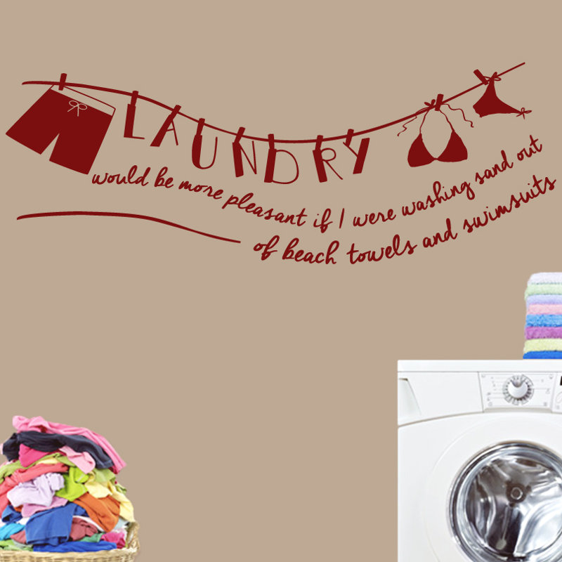 Adhésif décoratif Laundry Laundry Be More Pleasant, Canneberge