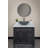 Eden Bath 13'' Gray Stone Oval Bathroom Sink