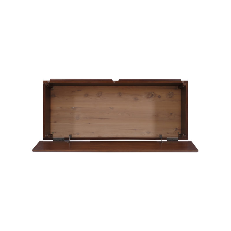 Glendale Solid Wood Blanket Storage Chest, Rich Cherry Brown