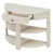 Console crème cannelée demi-lune sélectionné