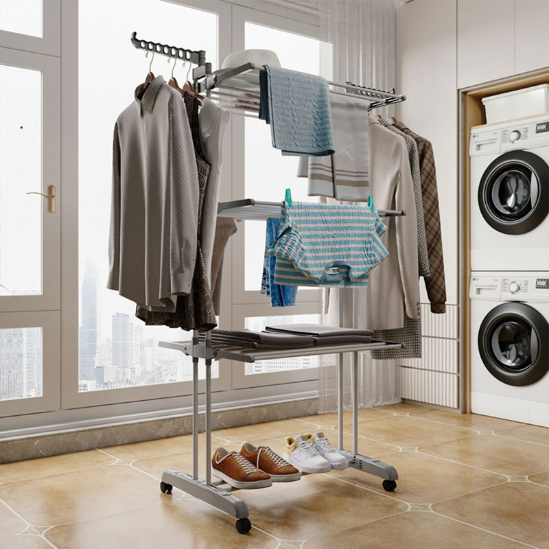 Egil Adjustable Rolling Clothing Rack