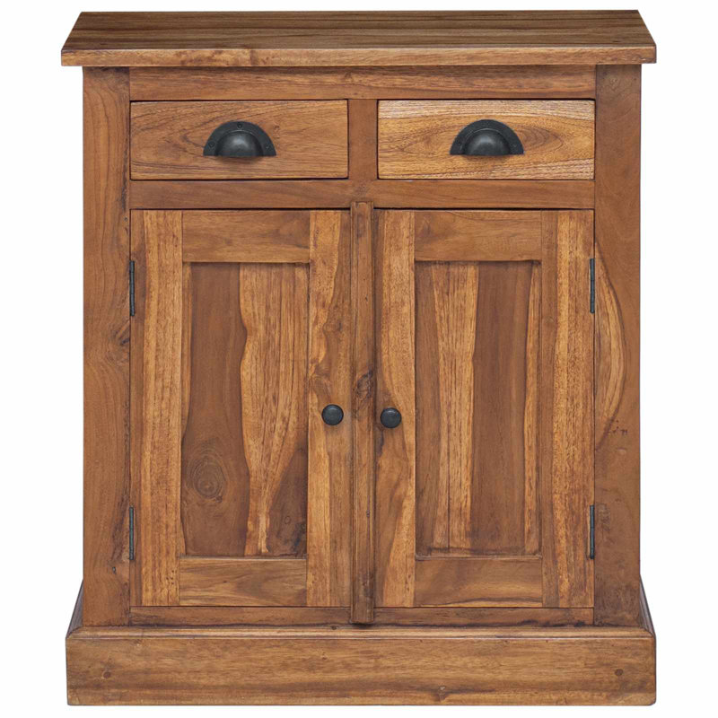 Solid Wood Rectangle Accent Cabinet