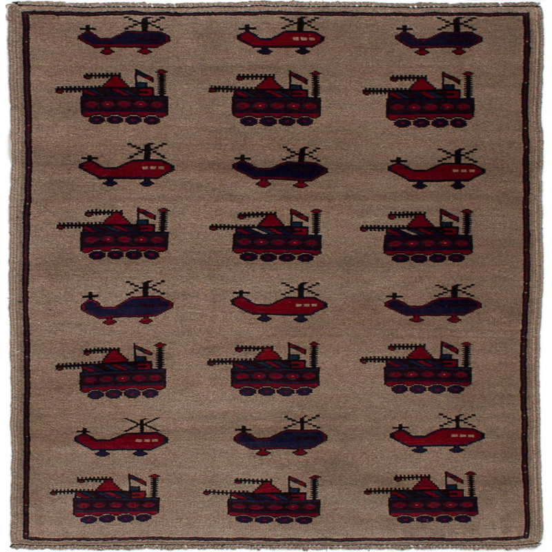Bernhardin One-of-a-Kind 2'11" X 4'4" New Age Wool Area Rug in