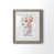 Toile avec cadre gris