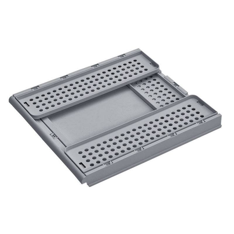 Rebrilliant Plastic Storage Tub & Tote, 14cm H x 43cm W x 38cm D, Gray