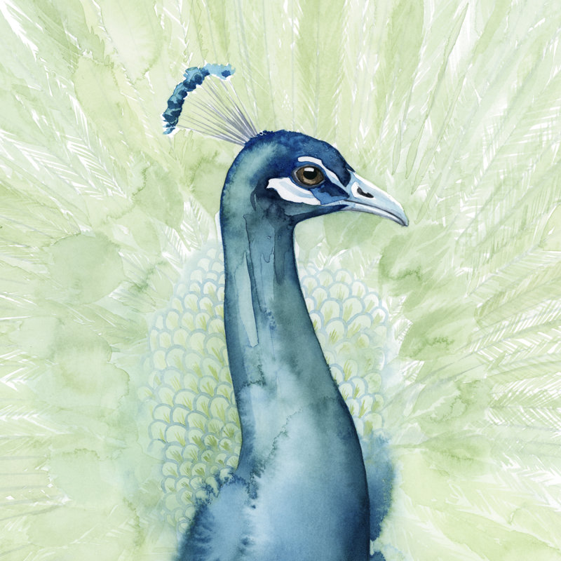 Lucent Plume I by Grace Popp - Wrapped Canvas Painting, 30cm H x 30cm W