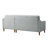 San Marino 83.5" Sectional Light Gray Woven Polyester