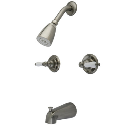 Kingston Brass Victorian Double-Handle Tub and Shower Faucet
