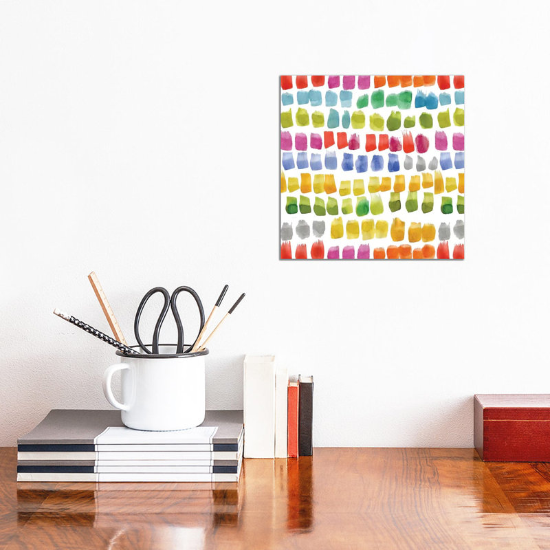Painters Palette Multi II (Brush Stroke) by Nancy Green - Wrapped Canvas Gallery-Wrapped Canvas Giclée