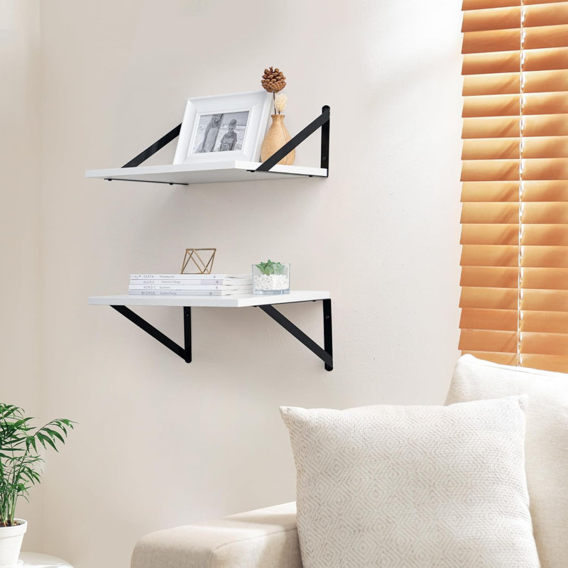 Ossiel Floating Shelf, White
