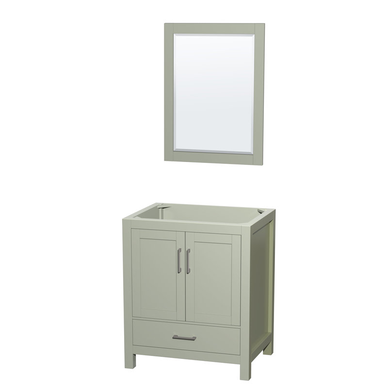 Sheffield 29" Single Bathroom Vanity Base Only, Light Green