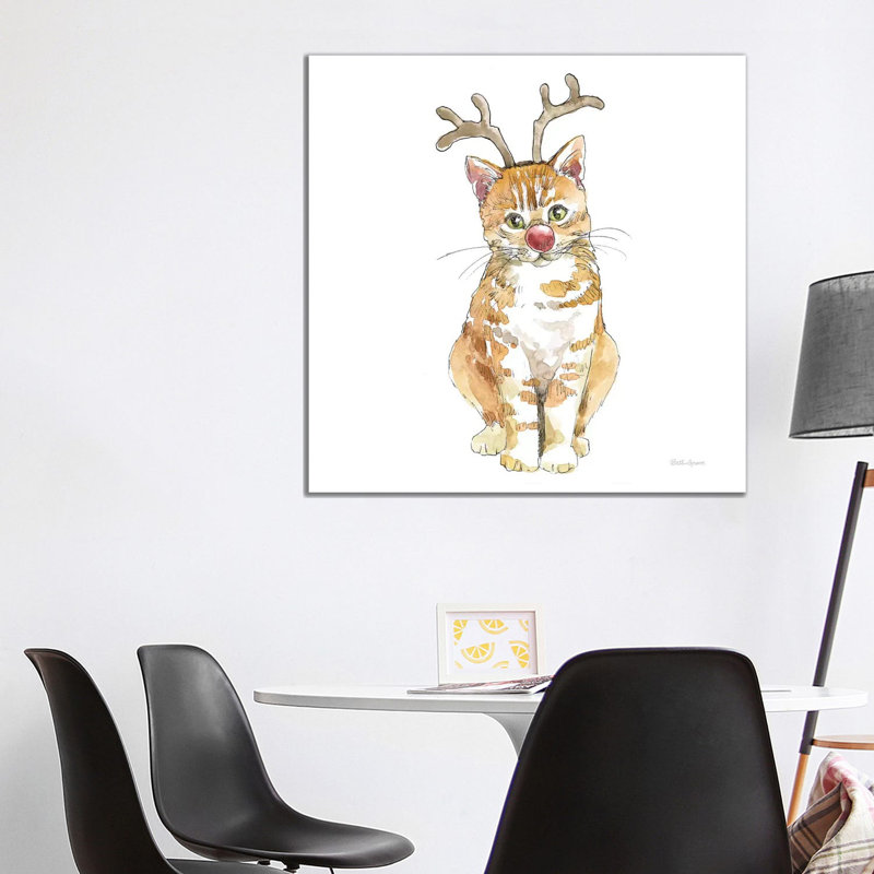 Christmas Kitties III Square by Beth Grove - Wrapped Canvas Print, 93.98 cm H x 93.98 cm W x 1.91 cm D