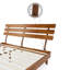 Lit plateforme en bois massif avec tête de lit ajustable Caden, style Mid-Century moderne-1991240174-1991240160