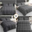 Microfiber Chequered Duvet Cover Set-124592857