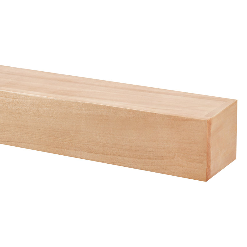 Tablette de cheminée Modern Farmhouse, 6.25", Bois naturel, 72"
