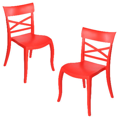 18.5 " H Plastic Side Chair Stacking