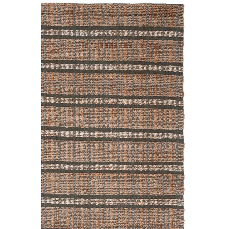 Tapis olive / naturel à tissage plat Adisan, Rectangle 5 pi x 8 pi