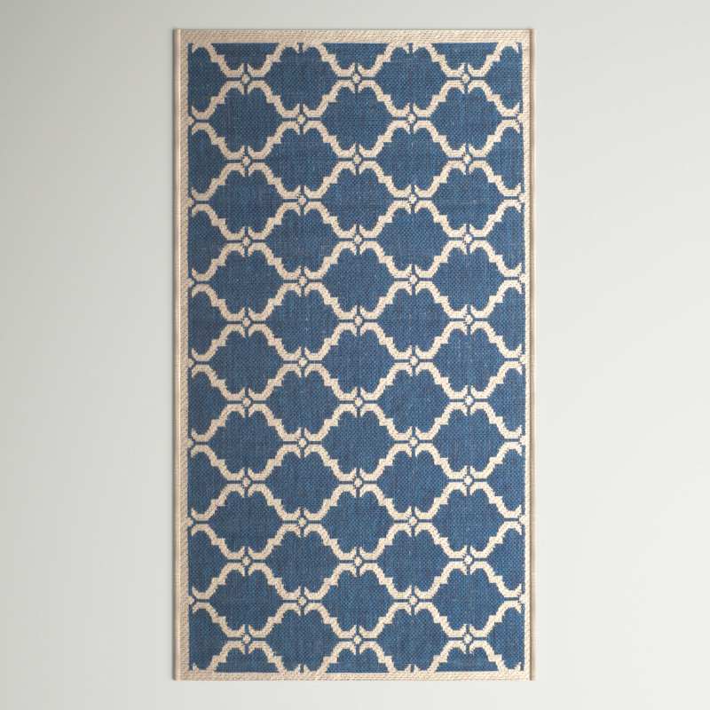 Herefordshire Performance Geometric Indoor/Outdoor Area Rug, Rectangle 2' x 3'7"