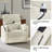 Myftar Contemporary 38" Power Rocking Swivel Nursery Recliner with USB(Set of 2)-99276541