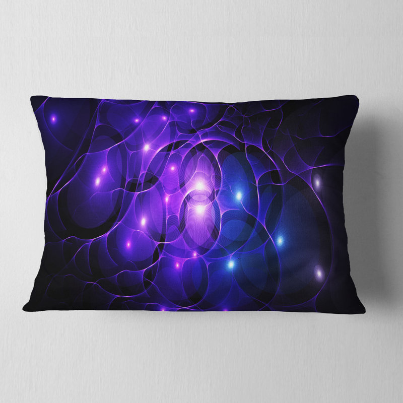  Coussin lombaire abstrait, Bleu